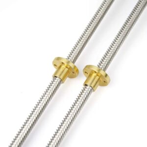 8mm Screw Rod T8 Threaded Rod with Brass Nut For CNC And 3D Printer