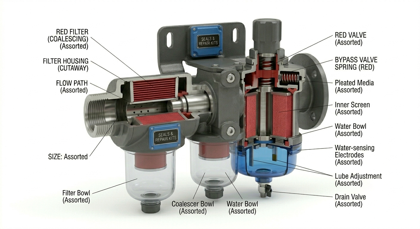 Water/Particulate Separators