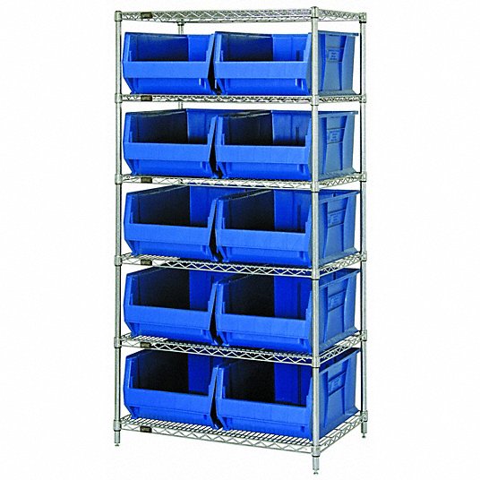 Plastic Bin Rack
