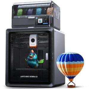 Anycubic Kobra S1 Combo 3D Printer, Multi-Color 3D Printer 4 ColoHigh Speed CoreXY FDM 3D Printer