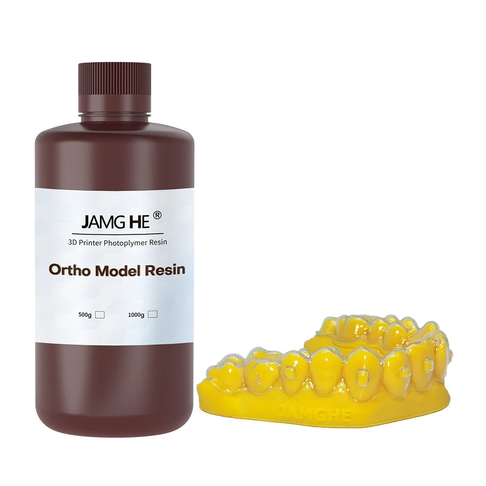 JAMG HE Dental Ortho Model Resin 3D Printer Resin Easy Casting Resin for DLP LCD MONO (1000G) – Skin