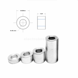 M5 5mm No Thread Round Aluminium Standoff Spacer