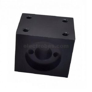T8 Lead Screw Conversion Nut Seat Aluminum Support Block (Black)